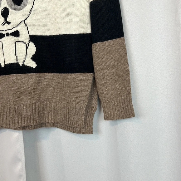 Cliche Couture Wool Blend Crewneck Puppy Pullover Sweater Size Small - Picture 5 of 7